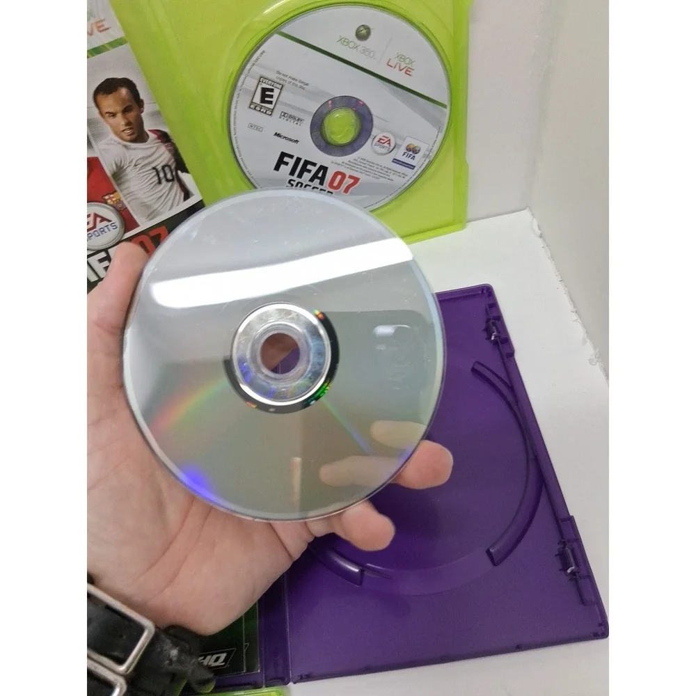 Xbox 360 Lot Of 5 Games, NFL MADDEN 08, 16, 25, Fifa 07 Soccer, The Biggest...
